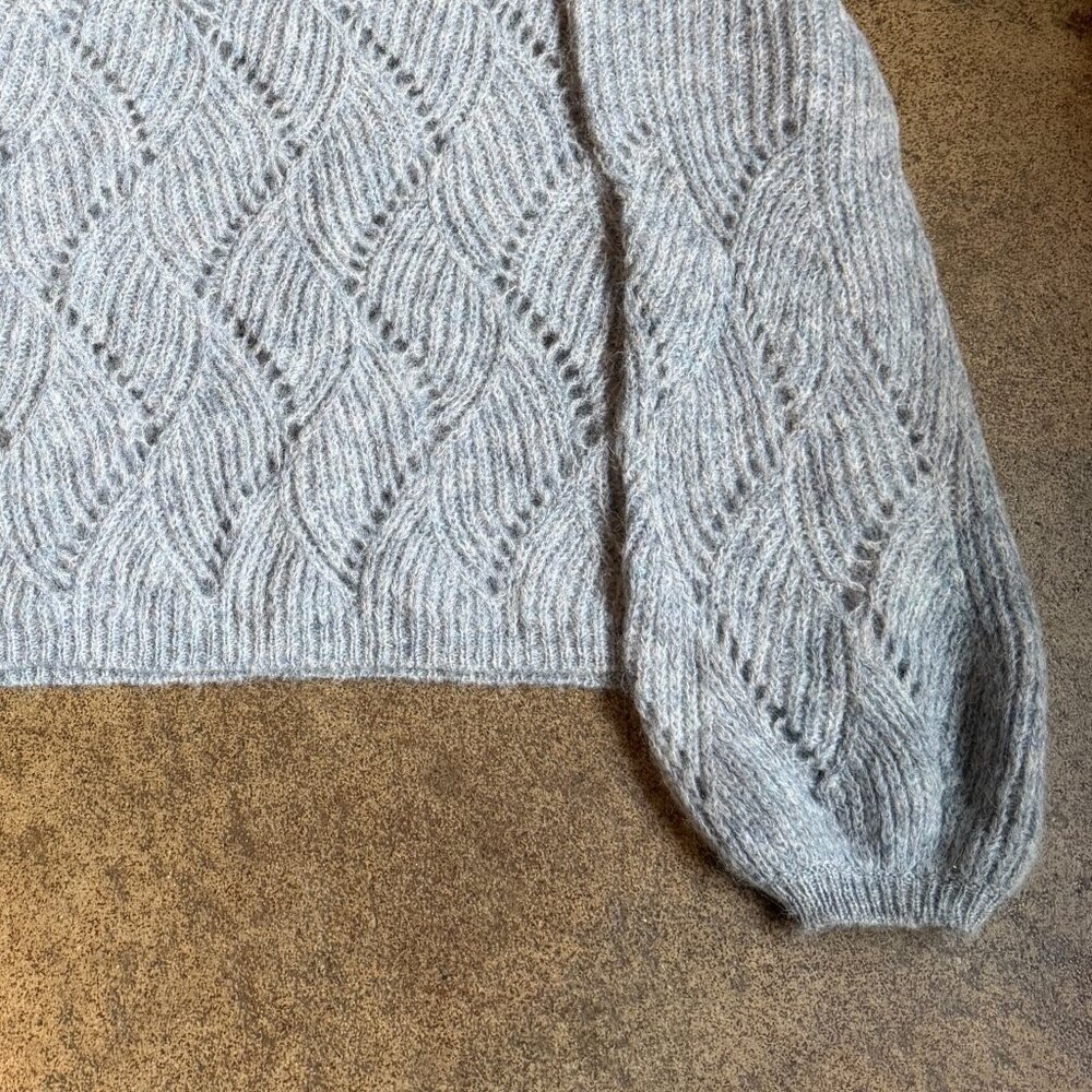 Lilla P Blue Knit Alpaca Blend Sweater - Picture 5 of 8